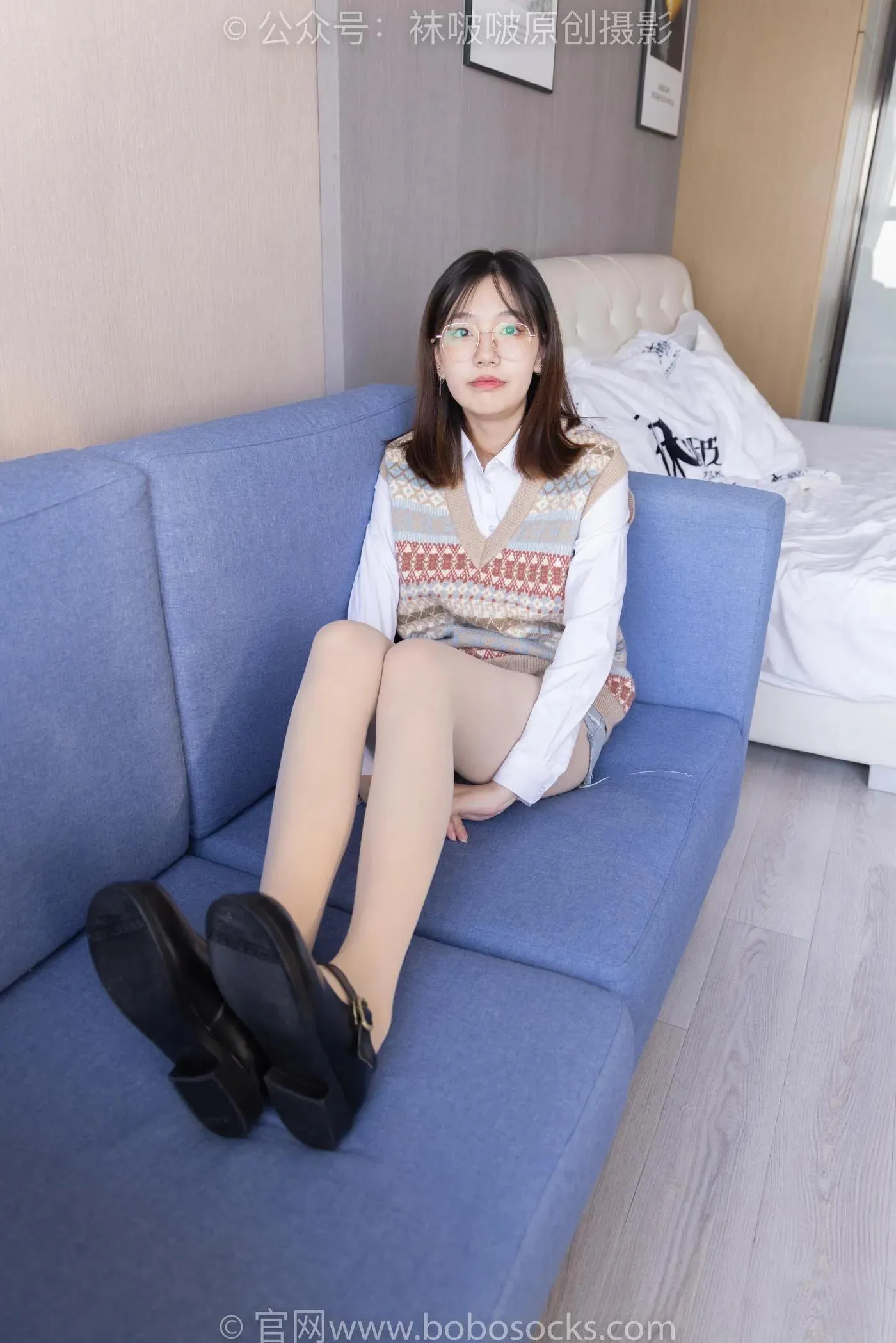 [BoBoSocks袜啵啵]NO.169 小甜豆-黑皮鞋、厚黑丝、厚肉丝 [145P]插图8
